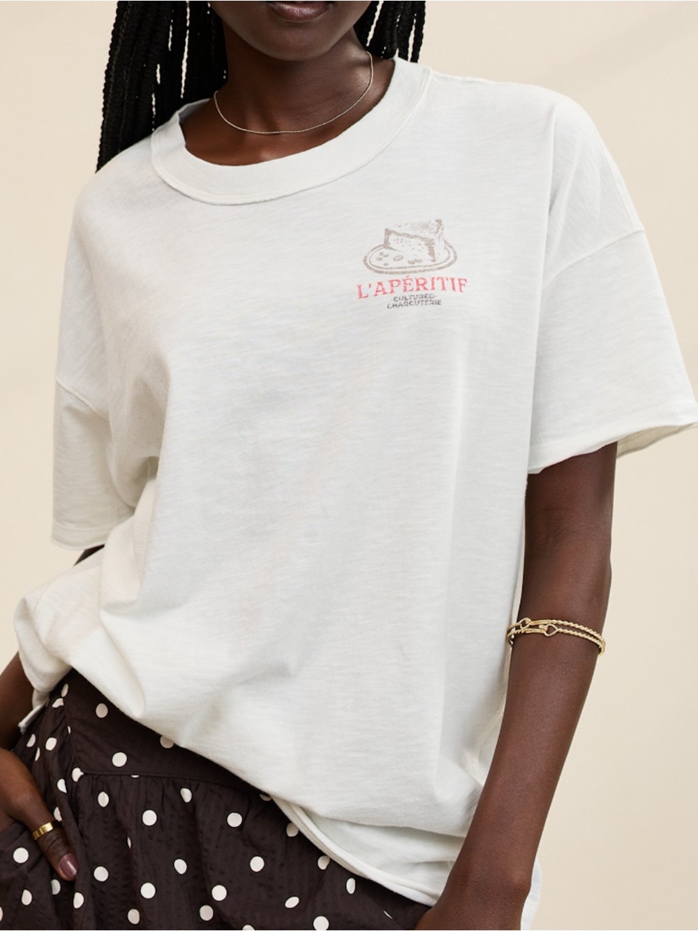 NWT Aerie Oversized Crew Boyfriend T-Shirt Size Large